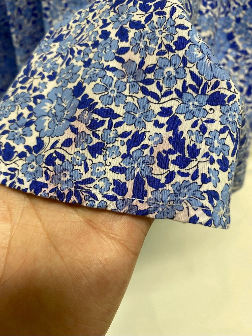 Ralph Lauren Blue Floral Preppy Ditzy Button-Front Shirt Dress New W/Flaws